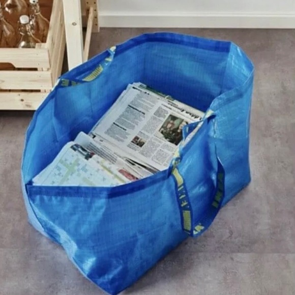 IKEA FRAKTA Shopping Bag Set - 4 Large Reusable Totes For Groceries, Laundry & Storage 2 thumbnail image